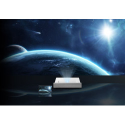 ViewSonic X2000L-4K Laser 2nd Gen, 0.22 Ultra Short Throw 4K HDR, 50w Harman Kardon with Dolby Tweet Woofer. Wi-Fi Smart Bluetooth Projector (LS)