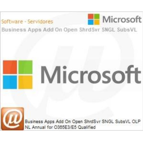 MICROSOFT BUSINESS APPS ADD ON OPEN SUB VL OLP 1L NO LEVEL O365E3/E5 QUALIFIED ANL