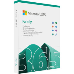 Microsoft 365 Family 2021 English APAC 1 Year Subscription Medialess for PC  Mac (LS)
