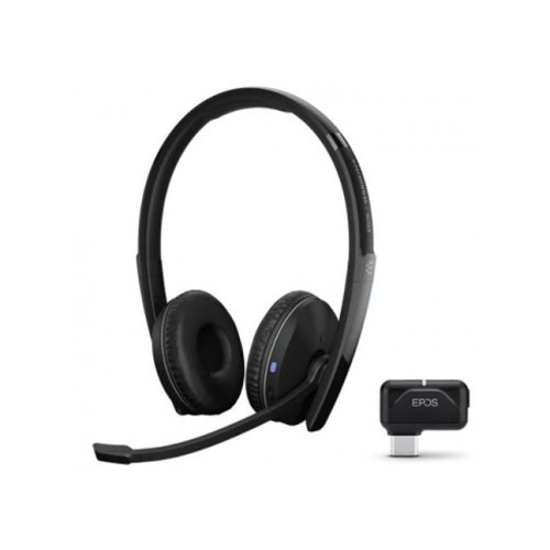 EPOS Adapt 261 Dual Bluetooth Headset, Works with Mobile / PC, Microsoft Teams and UC Certified, upto 27 Hour Talk Time, Folds Flat, 2Yr -Inc USB Apat