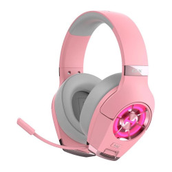 Edifier  GX Hi-Res Gaming Headset with Hi-Res, Dual Noise Cancelling Microphone, Multi-Mode, 3.5mm AUX, USB 3.0, USB-C Connection - Pink