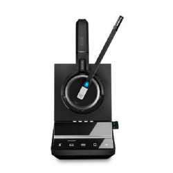EPOS IMPACT SDW 5066 DECT Wireless Office Binaural headset w/ base station, for PC, Desk Phone  Mobile, Included BTD 800 dongle
