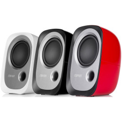 Edifier R12U USB Compact 2.0 Multimedia Speakers System (Red) - 3.5mm AUX/USB/Ideal for Desktop,Laptop,Tablet or Phone