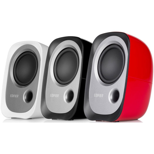 Edifier R12U USB Compact 2.0 Multimedia Speakers System (Red) - 3.5mm AUX/USB/Ideal for Desktop,Laptop,Tablet or Phone