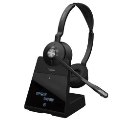 Jabra Engage 75 Stereo Wireless Headset, Suitable For Softphones, Bluetooth Devices, Deskphones Analogue Phones, 2ys Warranty