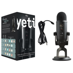 LOGITECH YETI Premium Multi-Pattern USB Microphone with Blue VO!CE 2-Year Limited Hardware Warranty