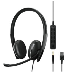 EPOS | Sennheiser ADAPT 165T USB II On-ear, Wired, double-sided 3.5 mm jack Headset, Detachable USB cable with in-line call control