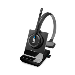 EPOS | Sennheiser Impact SDW 5036 DECT Wireless Office Monoaural  Headset w/ base station, for PC, Desk Phone  Mobile, Included BTD 800 Dongle