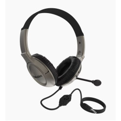 (LS) Verbatim Multimedia Headset with Noise Cancelling Boom Mic - Graphite (> 66784)
