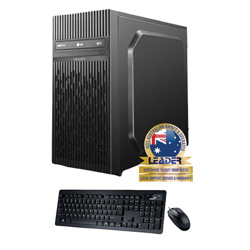 Leader Visionary 8070 Desktop, AMD Ryzen 7 7700 CPU, 16GB DDR5, 500GB M.2 NVMe SSD,  450W PSU, Wi-Fi 6 AX, Windows 11 Home, 1 Year Warranty