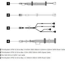 LENOVO ThinkSystem ST50 V2 Internal Drive Cable Kit for ST50V2