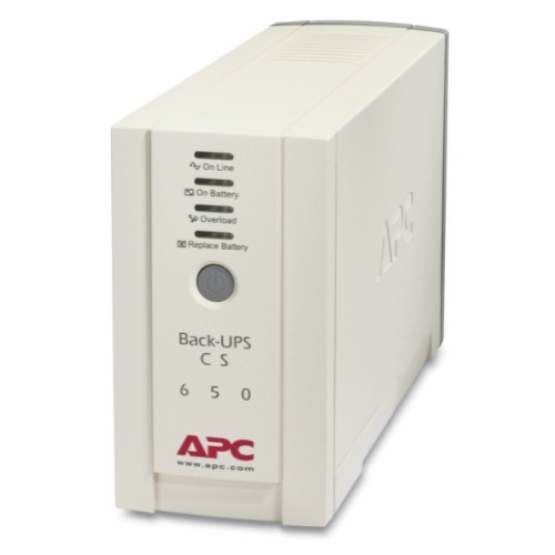 APC Back-UPS 650VA/400W Standby UPS, Tower, 230V/10A Input, 4x IEC C13 Outlets, Lead Acid Battery, User Replaceable Battery