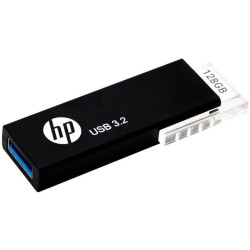 (LS) HP 718W 128GB USB 3.2  70MB/s Flash Drive Memory Stick Slide 0°C to 60°C 5V Capless Push-Pull Design External Storage (> HPFD712LB-128)