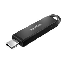 SanDisk Ultra USB Type-C Flash Drive, CZ460 64GB, USB Type C 3.1, Black, Super-thin Retractable, 5Y