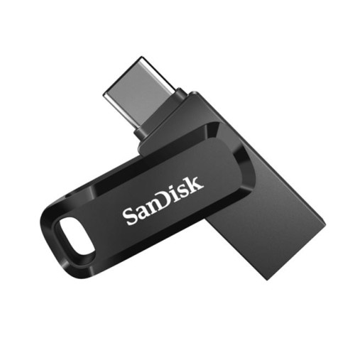 SanDisk 512GB Ultra Dual Drive Go 2-in-1 USB-C  USB-A Flash Drive Memory Stick 150MB/s USB3.1 Type-C Swivel for Android Smartphones Tablets Macs PCs