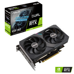 ASUS nVidia GeForce DUAL-RTX3060-12G-V2 RTX 3060 V2 12GB GDDR6, 1807 Mhz Boost, 1xHDMI 3xDP, Ampere SM, 2nd RT Cores, 3rd Gen Tensor Cores (LHR)