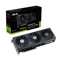 ASUS nVidia GeForce PROART-RTX4070S-O12G RTX4070 SUPER OC Edition 12GB GDDR6X, 2535MHz Boost Clock, RAM 21Gbps, 3xDP, 1xHDMI, 300x120x50 mm