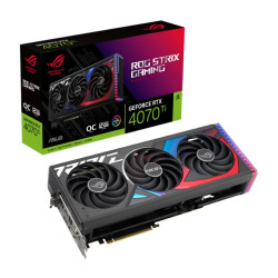 ASUS nVidia GeForce ROG-STRIX-RTX4070TI-O12G-GAMING RTX4070Ti 12GB GDDR6X OC Edition 2760MHz Boost Clock,RAM 21Gbps, 3xDP, 2xHDMI, 336x150x63mm