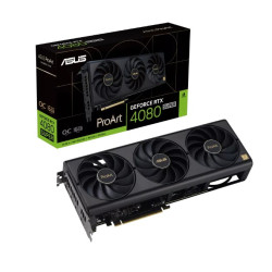 ASUS nVidia GeForce PROART-RTX4080S-O16G RTX4080 SUPER OC Edition 16GB GDDR6X 2610 MHz Boost Clock, RAM 23 Gbps, 3xDP, 1xHDMI