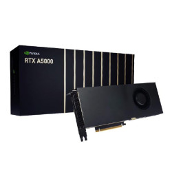 Leadtek nVidia Quadro RTX A5000 24GB Workstation Graphics Card GDDR6, ECC, 4x DP 1.4, PCIe Gen 4 x 16, 230W, Dual Slot Form Factor, NV Link, VR Ready