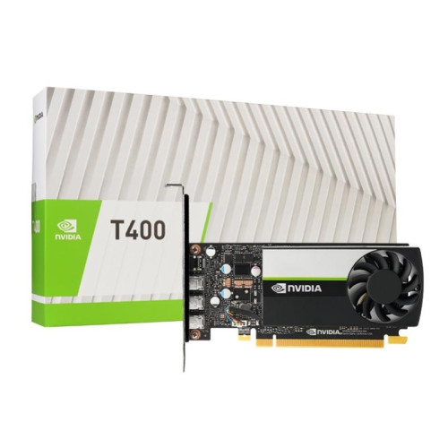 Leadtek nVidia Quadro Turing T400 Workstation GPU, 4GB GDDR6, PCI-E 3.0 x16, 384 NVidia CUDA Cores, 3x mDP 1.4, LP Bracket