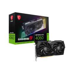 MSI nVidia GeForce RTX 4060 GAMING X 8G Video Card  2595  MHz Boost Clock, 8GB GDDR6,DisplayPort x 3 (v1.4a),HDMI x 1