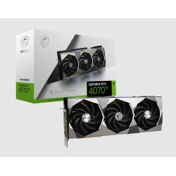 MSI nVidia GeForce RTX 4070 GAMING X TRIO 12G Video Card  TBD MHz Boost Clock, 12GB GDDR6X,DisplayPort x 3 (v1.4a),HDMI x 1