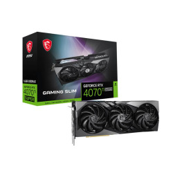 MSI GeForce RTX 4070 Ti SUPER 16G GAMING X SLIM Video Card  2625 MHz Boost Clock, 16GB GDDR6,DisplayPort x 3 (v1.4a),HDMI x 1