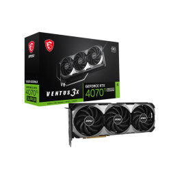 MSI GeForce RTX 4070 Ti SUPER 16G VENTUS 3X OC Video Card  2640 MHz Boost Clock, 12GB GDDR6X,DisplayPort x 3 (v1.4a),HDMI x 1