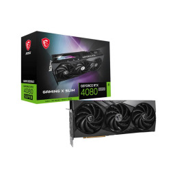 MSI GeForce RTX 4080 SUPER 16G GAMING X SLIM  Video Card  2610 MHz Boost Clock, 16GB GDDR6X,DisplayPort x 2  (v1.4a),HDMI x 2