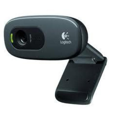 Logitech C270 3MP HD Webcam 720p/30fps, Widescreen Video Calling, Light Correc, Noise-Reduced Mic for Skype, Teams, Hangouts, PC/Laptop/Macbook/Tablet