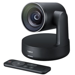 Logitech Rally 4K Premium PTZ Color Camera Video Audio Conferencing Automatic Control Pan/Tilt/Zoom 90° 15X HD Zoom 13 Megapixel 60fps Autofocus