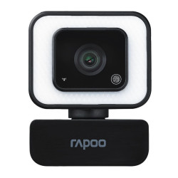 RAPOO C270L FHD 1080P Webcam - 3-Level Touch Control Beauty Exposure LED, 105 Degree Wide-Angle Lens, Built-in/Double Noise Cancellation Microphone