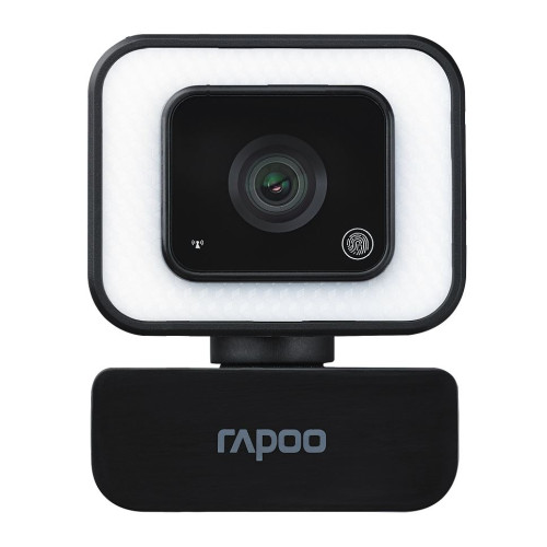 RAPOO C270L FHD 1080P Webcam - 3-Level Touch Control Beauty Exposure LED, 105 Degree Wide-Angle Lens, Built-in/Double Noise Cancellation Microphone